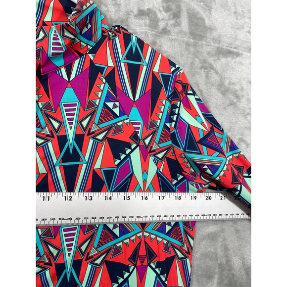 Title Nine Carve Designs Women's Large Athletic Full Zip Jacket Geometric Light - Picture 5 of 7